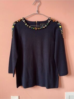 Jcrew Beaded Sweater
